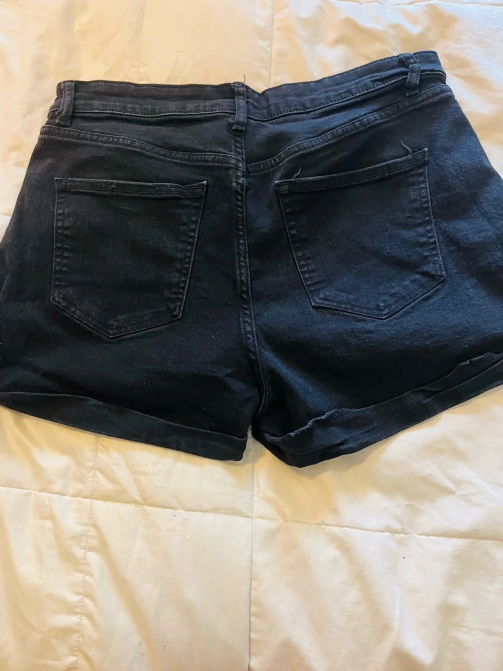 No Boundaries Black Denim Cuffed Women's Shorts